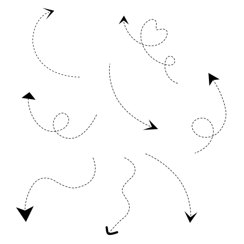 Dotted arrow png image free download