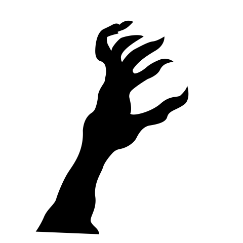 Horror hand png