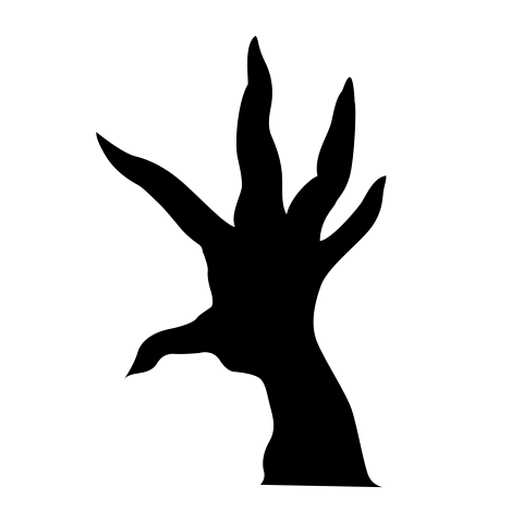 Horror hand png image download