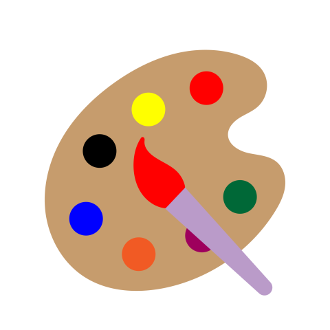 Paint palette vector png  image download