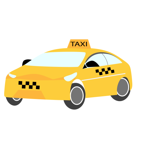 Taxi car illustration png download
