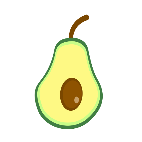 Avocado illustration png