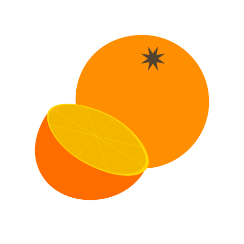 Orange illustration png image