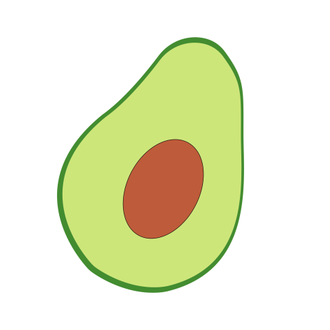 Avocado illustration png free