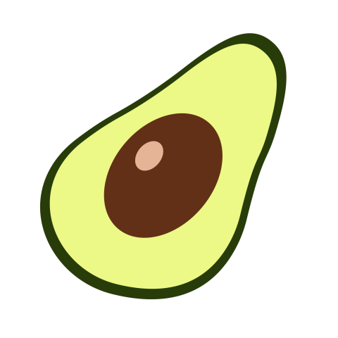 Avocado illustration png free download