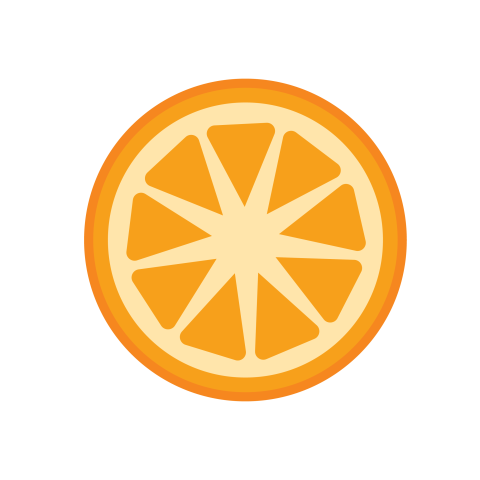 Orange slice illustration png download