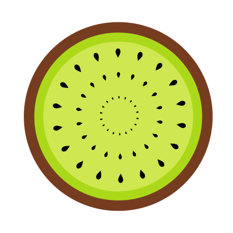 Kiwi slice illustration png download