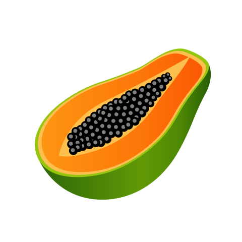 Papaya png transparent