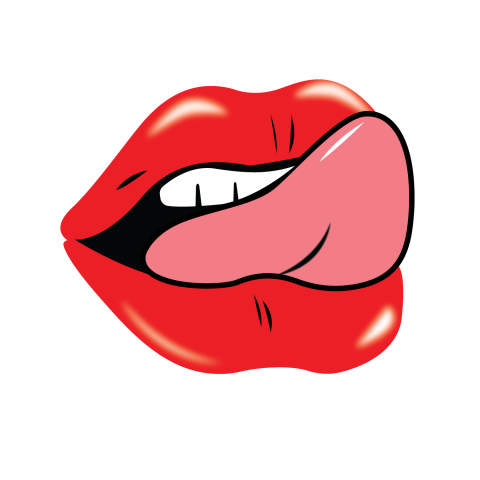 Lips with tongue png image download