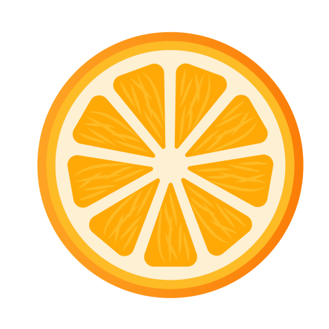 Orange slice png transparent