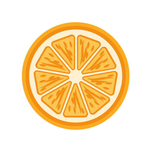 Orange slice illustration png free download