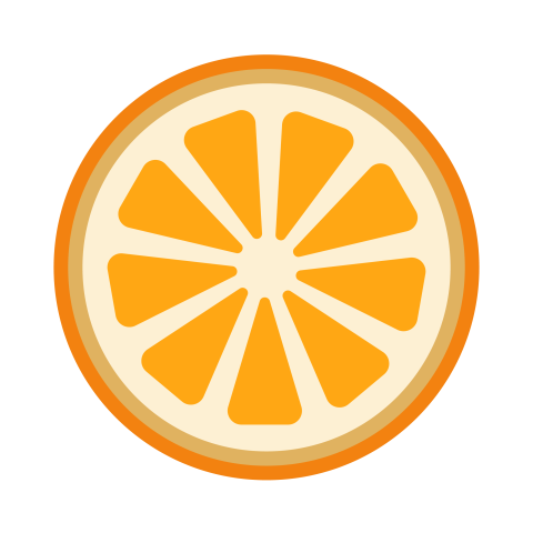 Orange slice illustration png download