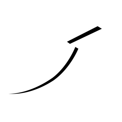 Curved white arrow png transparent free download