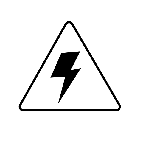 High voltage sign board png black