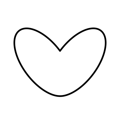 Heart outline png image free download