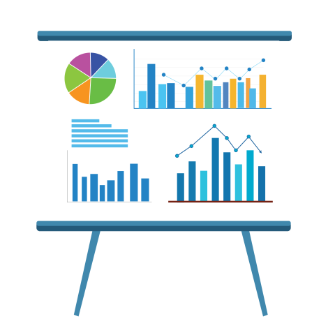 Business presentation board png