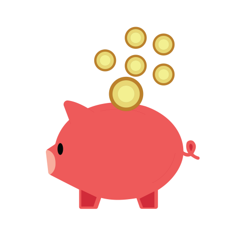 Piggy Bank Savings PNG Illustration