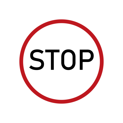 Stop Warning Sign PNG Free Download