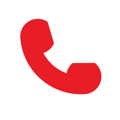 Red Phone Handset Icon PNG