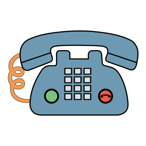 Modern Desk Phone Icon PNG