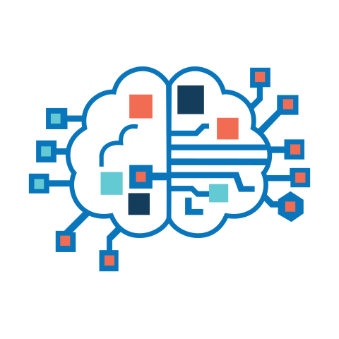 Modern AI Brain Network Concept PNG
