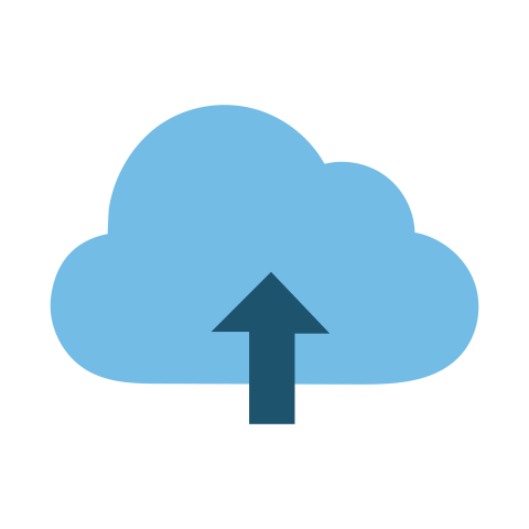 Cloud Upload Storage Technology PNG Icon