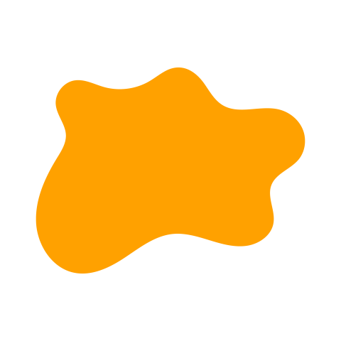 Yellow Abstract Organic Blob Shape PNG Transparent