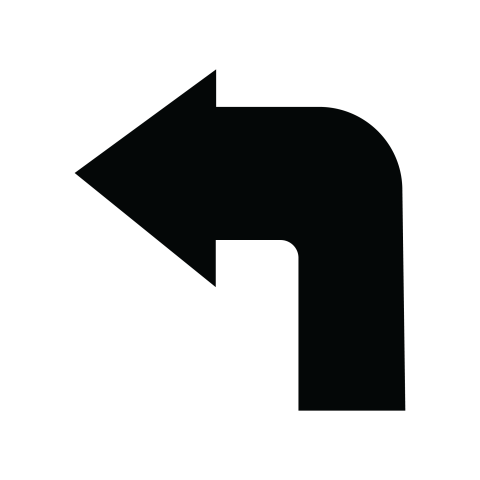 Left Turn Arrow PNG Icon