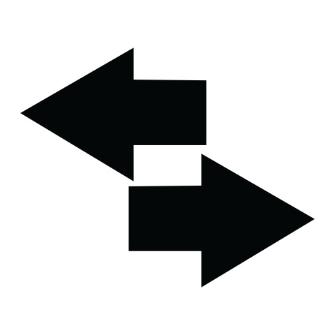 Split Direction Arrow PNG
