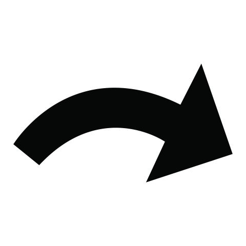 Curved Right Arrow PNG