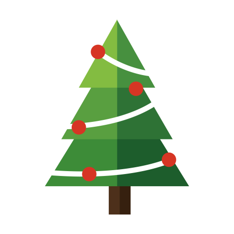 Decorative Christmas Tree PNG