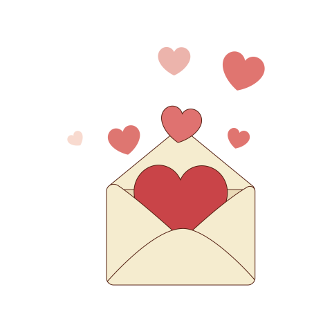 Love letter envelope png download