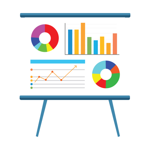 Business presentation board png background