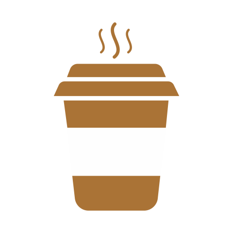 Minimal Takeaway Coffee Cup PNG Icon