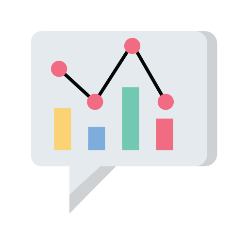 Business Report and Analytics Chat Bubble PNG