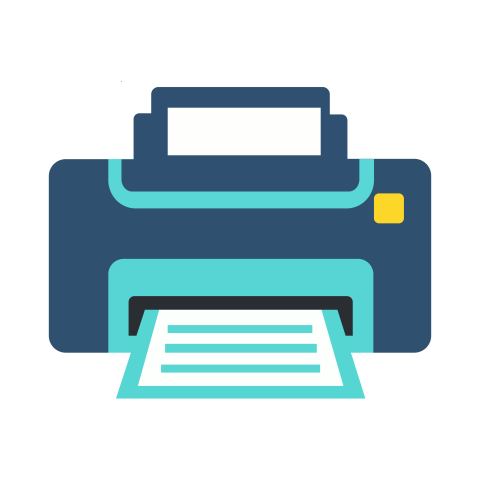Printer Icon PNG Illustration Free Download
