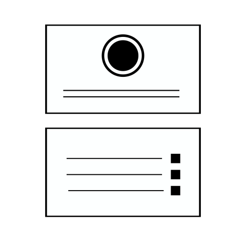 Black and White Minimal Business Card Template PNG