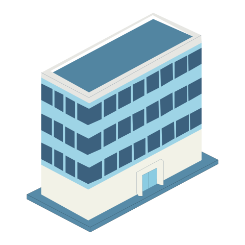 Isometric Office Building PNG