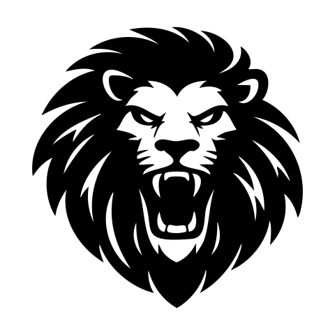 Lion Silhouette PNG Transparent