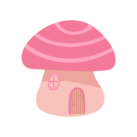 Cute Fairy Tale Cartoon Home Illustration