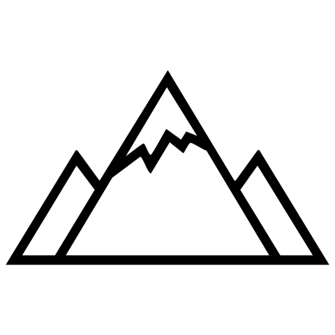 Mountain png black and white Download