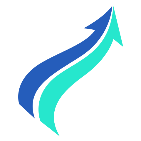 Upward Arrow Growth Symbol Logo PNG Transparent Background