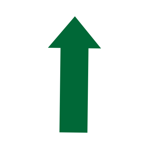 Green Up Arrow Icon PNG Transparent