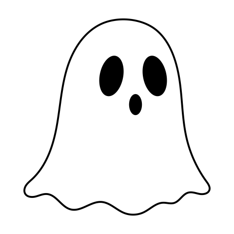 White Halloween Ghost PNG