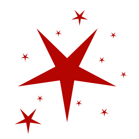 Red stars png for youtube thumbnail