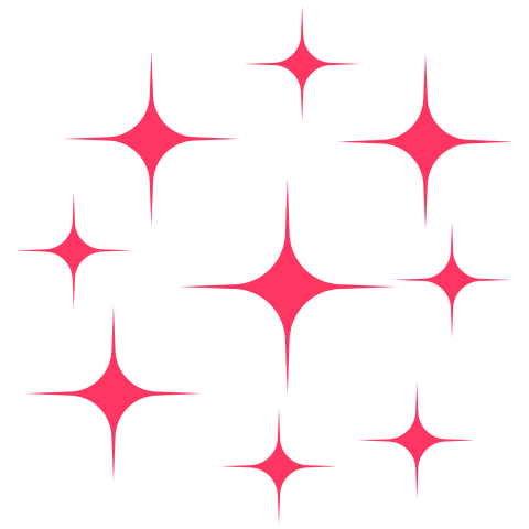 Pink stars png transparent background