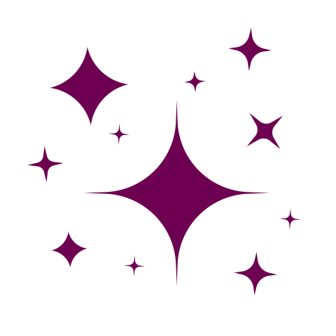 Dark pink stars png transparent