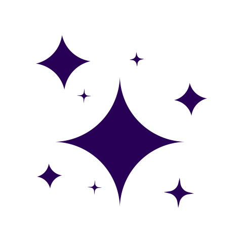Transparent purple star png