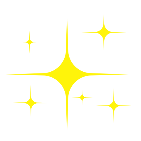 Yellow Star Sparkle PNG Transparent Background