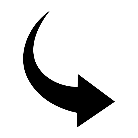 Curved arrow png black background